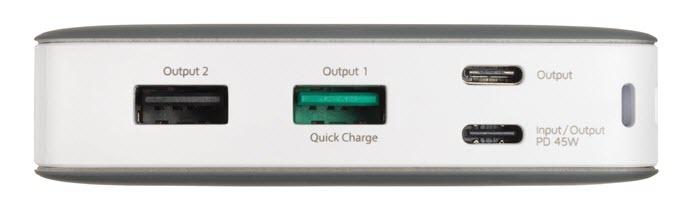 Aansluitingen powerbank